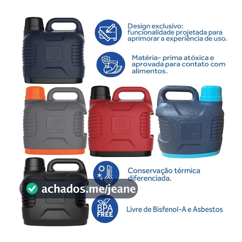 Garrafão Térmico 5L Supertermo Quente Frio Termolar