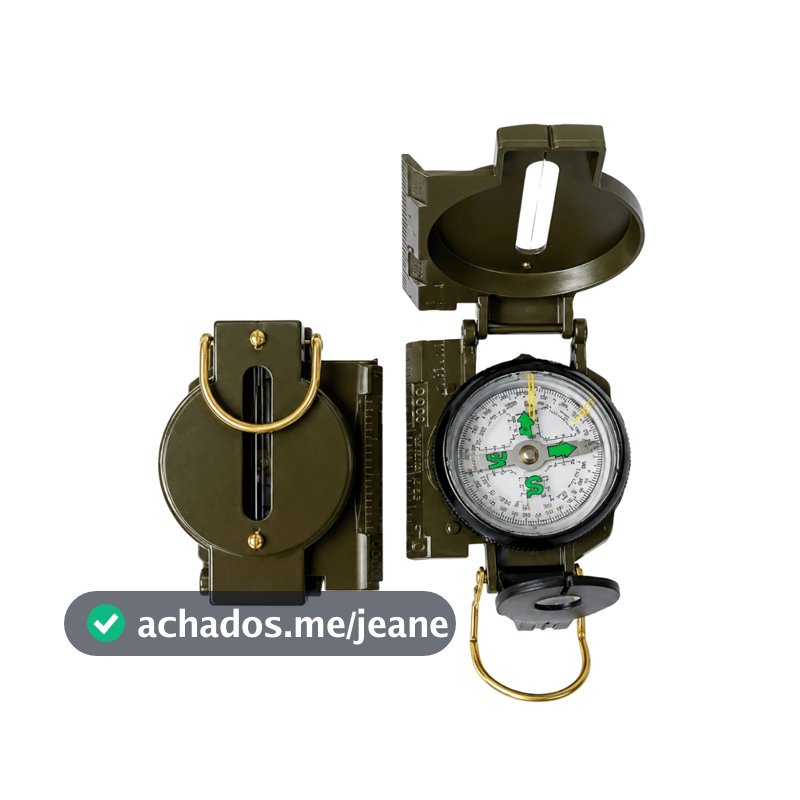 BÚSSOLA MILITAR PORTÁTIL MULTIFUNCIONAL - PRECISÃO PROFISSIONAL E MATERIAL RESISTENTE