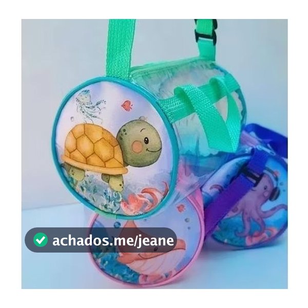 kit Bolsa Cilindro trasparente personalizadas