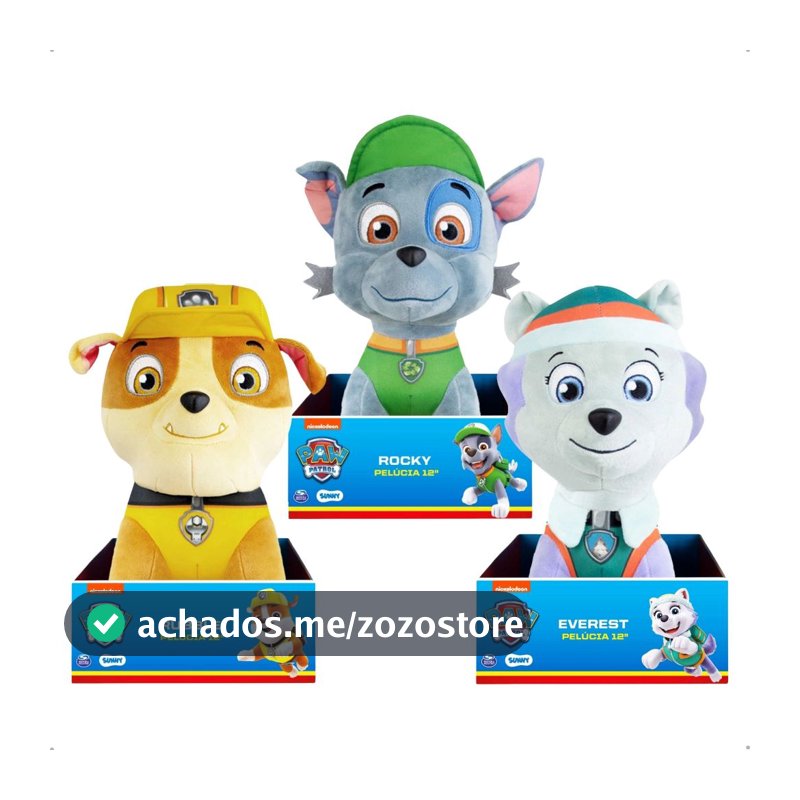 Patrulha Canina Brinquedos Pelúcia Boneco Infantil Tamanho G Original Sunny