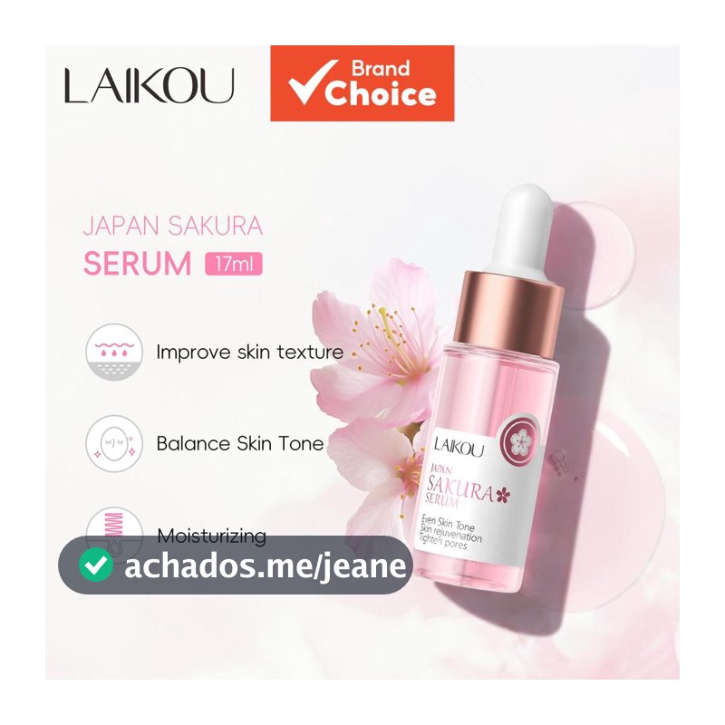 LAIKOU Japão Sakura Facial Essência de Flor de Cerejeira Remove Manchas Rejuvenescimento da Pele 17ml