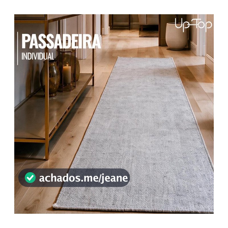 Tapete Passadeira Trama Natural 100% Algodão