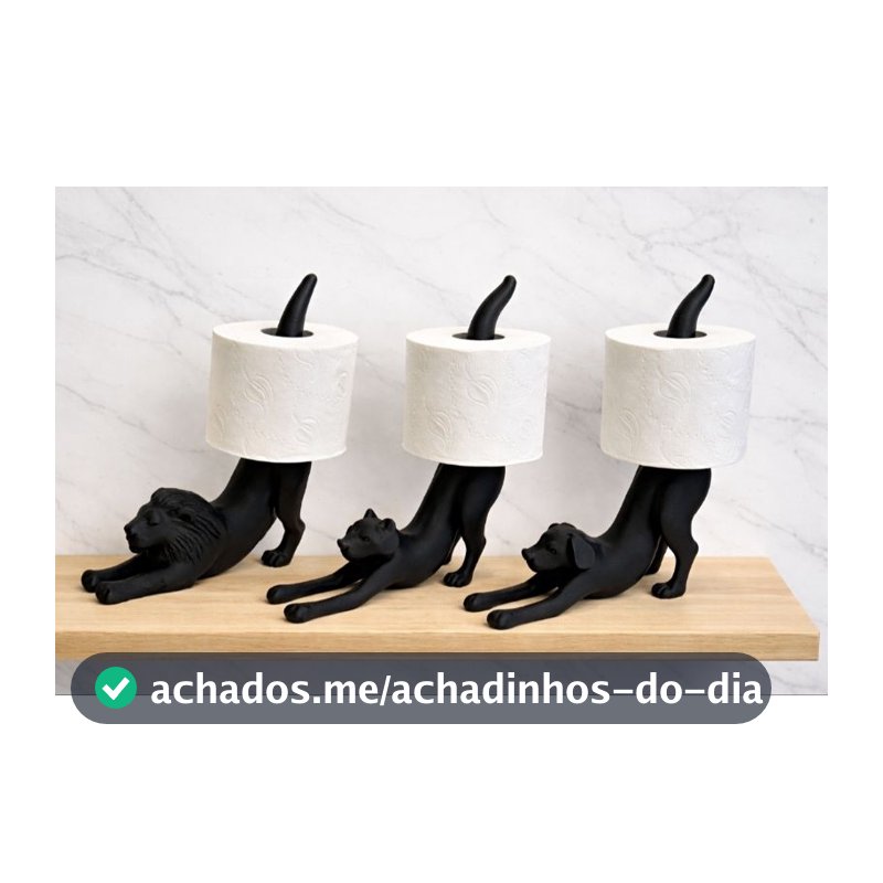 Suporte Papel Higienico Animal Decorativo Cachorro Gato Leao Porta Papel Banheiro Moderna Criativa Luxo Estatueta