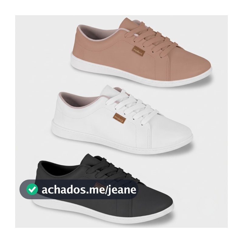 Tenis Feminino Moleca Casual Basico Conforto Trabalho