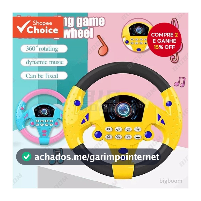 Brinquedo De Volante , Carro Giratório Interativo Para Crianças , Natal