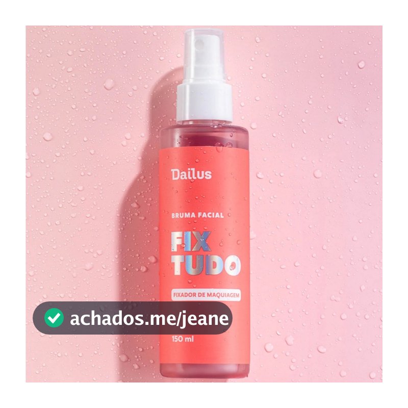 Bruma Facial Fix Tudo Dailus | Hidrata, Refresca e Prolonga a Duração da Maquiagem