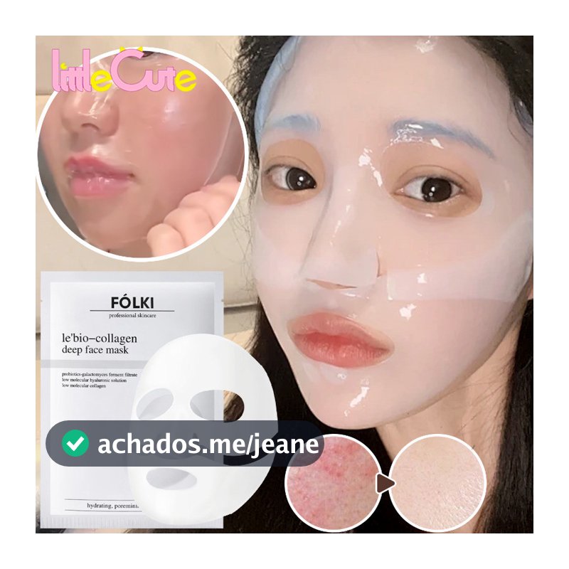 Máscara Facial De Bio Colágeno-Produtos Para Cuidados Com A Pele-De Folha Dividida Gel Lifting De Spa Solúvel Durante No