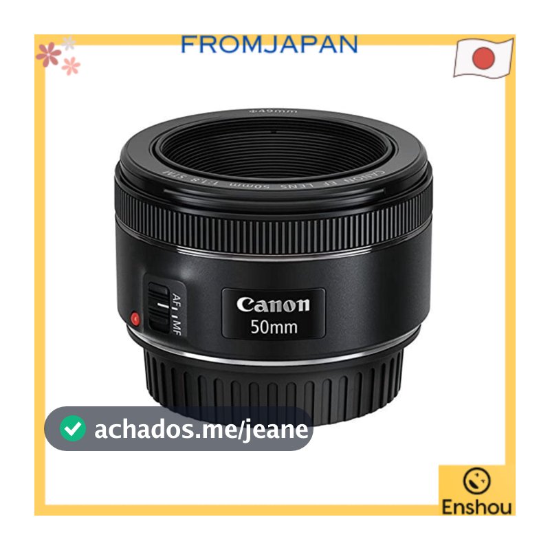 Do Japão Canon Standard Prime Lens EF 50mm F1.8 STM Full-Frame Compatible EF50mm F1.8 STM Black