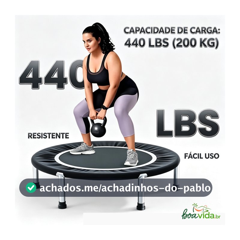 Trampolim Jump Profissional Com Capa Saia Diâmetro 1 M 200kg Mini Reforço Cama Elástica Elastica Academia
