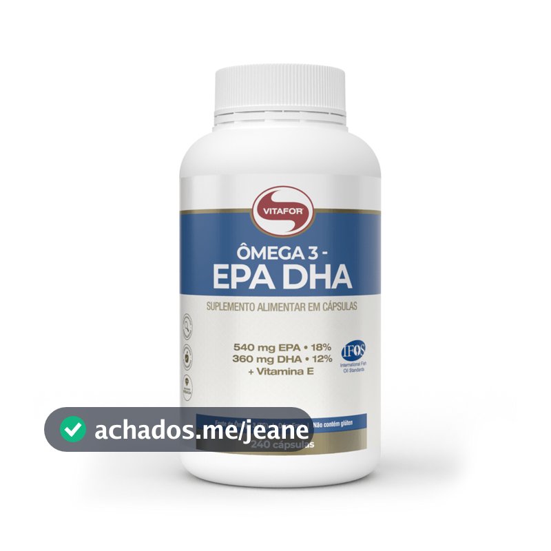 Ômega 3 - EPA DHA Suplemento Alimentar em Cápsulas Vitafor