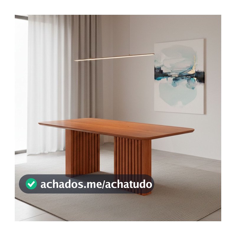 Mesa de Madeira Ester 210 Cm Cinamomo - Cimol