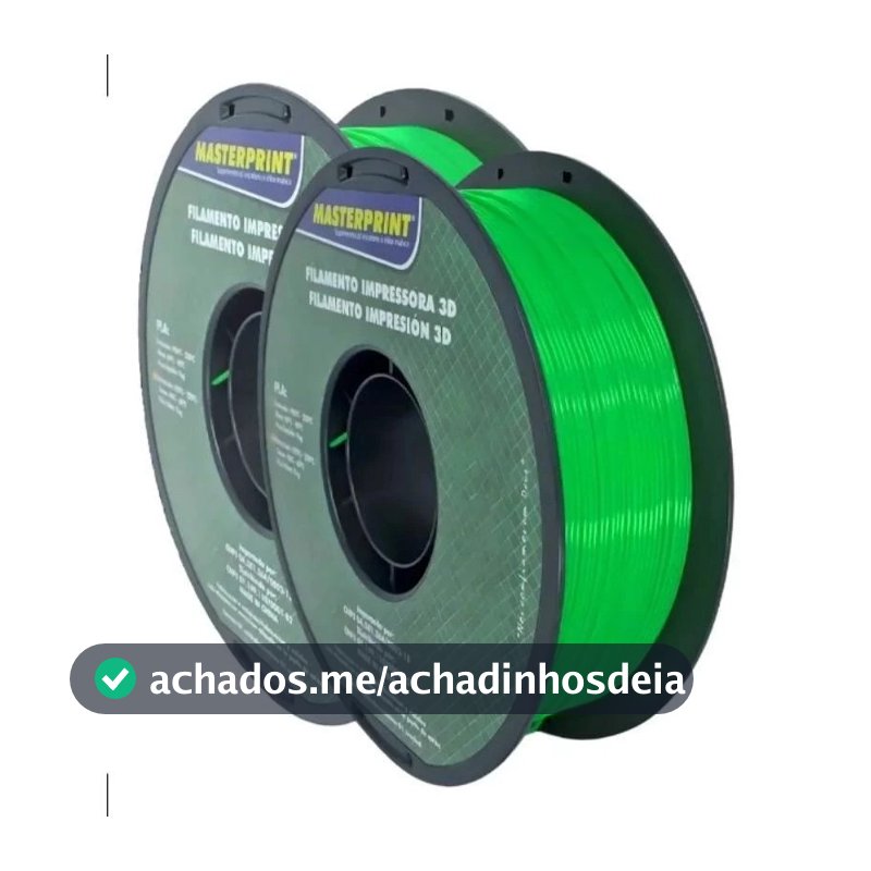 Filamento Pla Premium Masterprint 1kg 1.75mm Impressora 3d Silk Verde