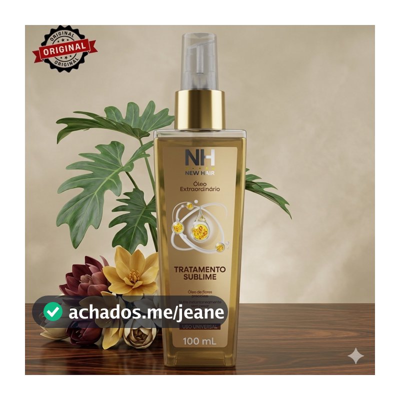Óleo Extraordinário - Tratamento Sublime 100ml NEW HAIR | Hidrata, nutre e finaliza