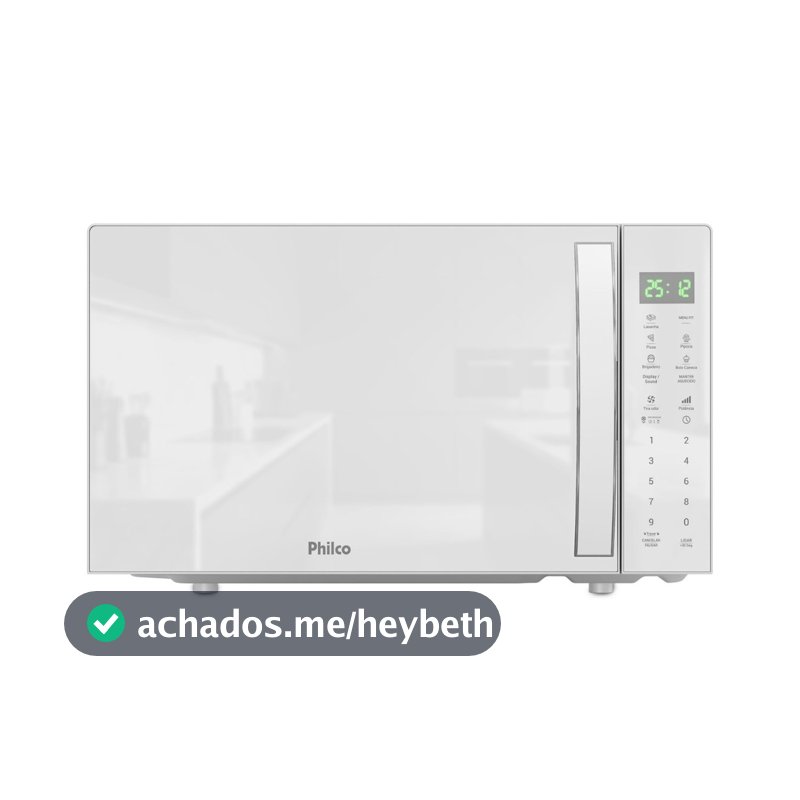 Micro-ondas Philco 28l Pmo31b Limpa Fácil Branco