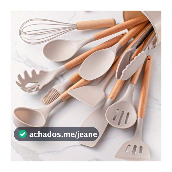 Kit Utensílios de Cozinha em Silicone – 7 ou 12 Peças