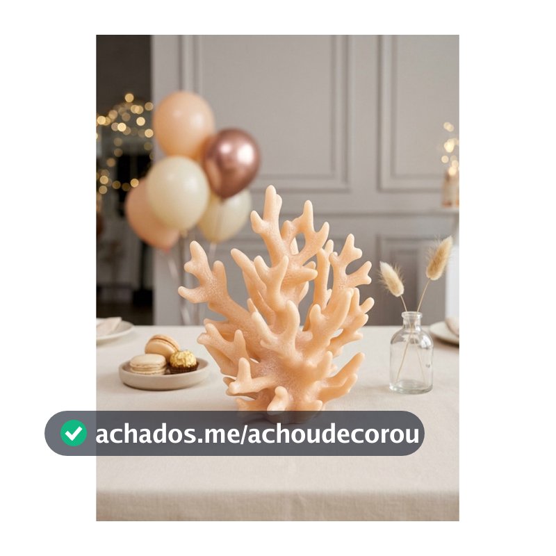 Coral Decorativo para Festas | Acessório para Mesa de Decoração | Tema Fundo do Mar | Aquario