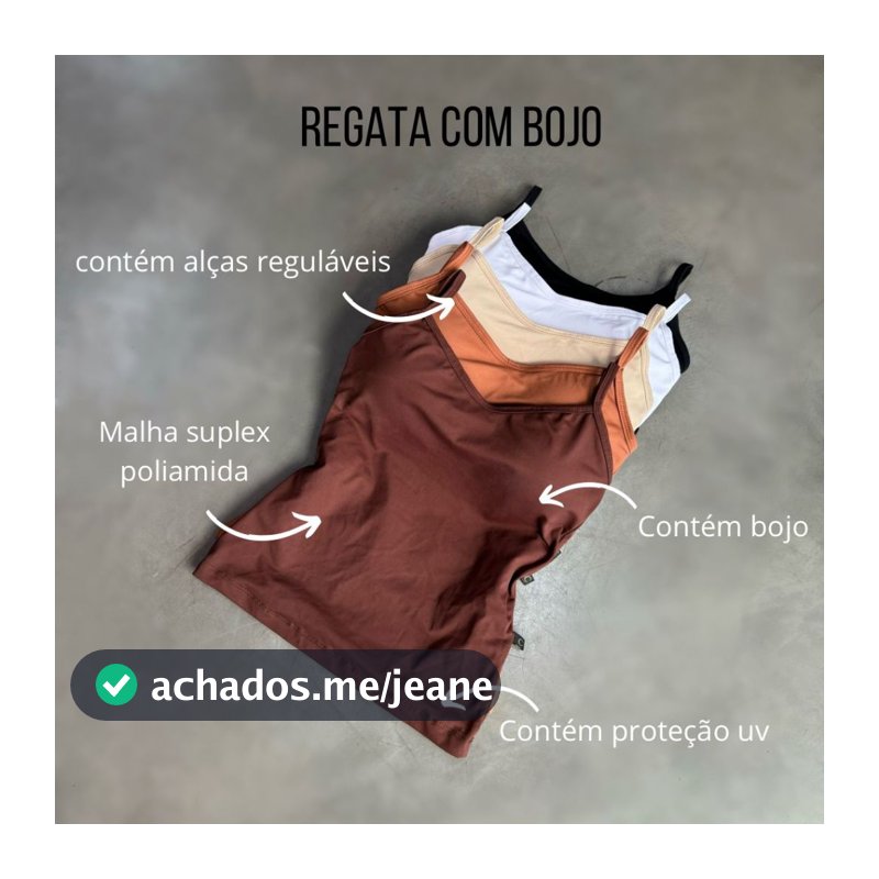 Promoção Regata Alcinha Bojo Lisa Feminina Suplex Básica Regatinha