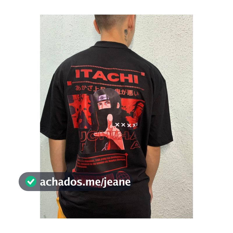 Camiseta ITACHI - Camiseta Naruto - Camiseta Personalizada - Camiseta Personagem - Presentes anime -