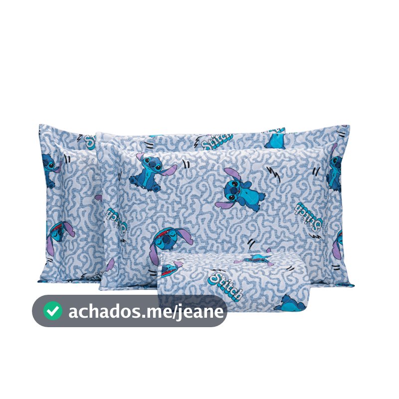 Cobre Leito Disney Original Algodão Solteiro/Casal 3 Peças Personagens Stitch Mickey Minnie Princess