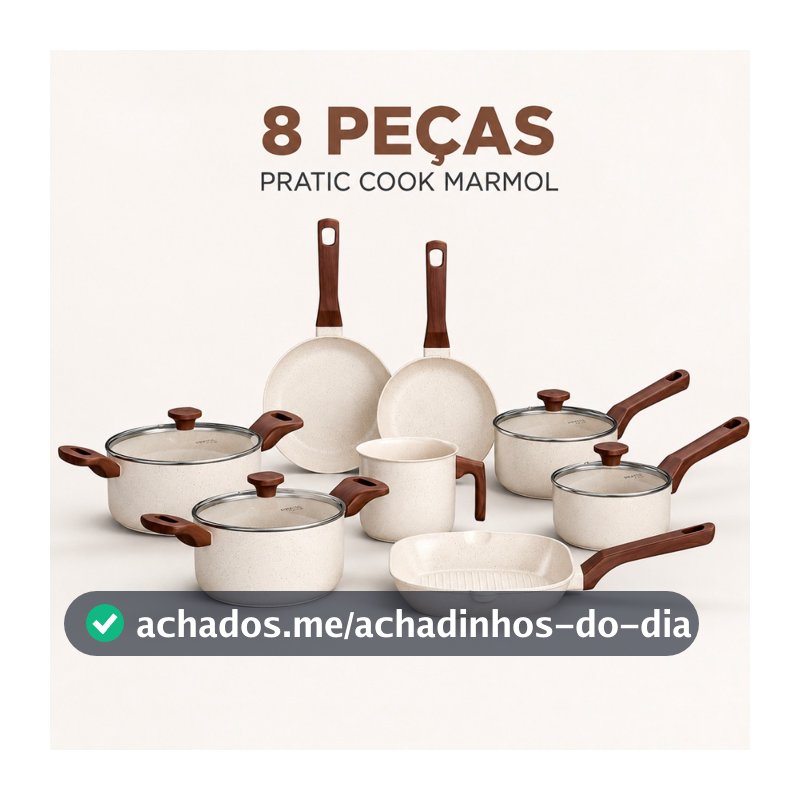 Conjunto de Panelas Antiaderente Cerâmica até 8 Peças Mimo Style