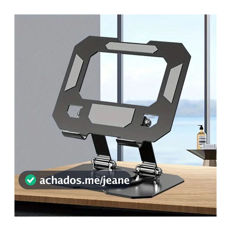 Suporte de Mesa para Tablet 360° Base Ajustável e Dobrável Suporte Ergonômico