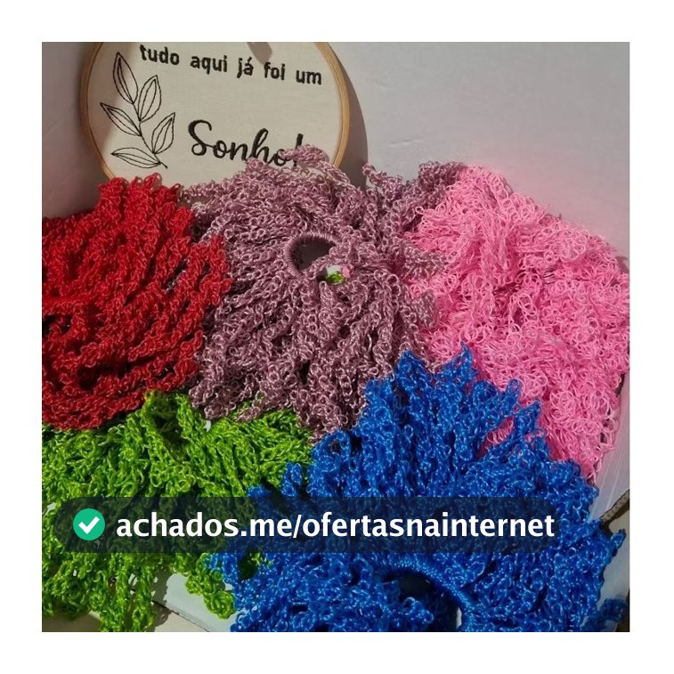 Scrunchie Frufru gominha xuxinha de Cabelo em croche