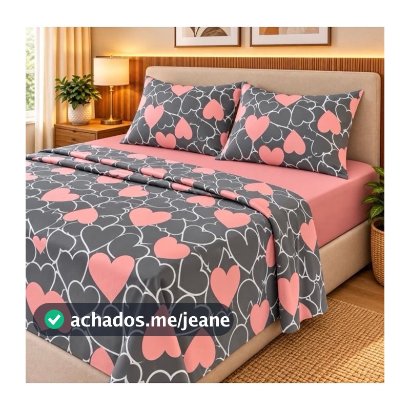 JOGO DE CAMA Queen 500 Fios Percal Toque Algodão + 2 Fronhas 50x70 | Cobre Leito Luxo Sem Elástico