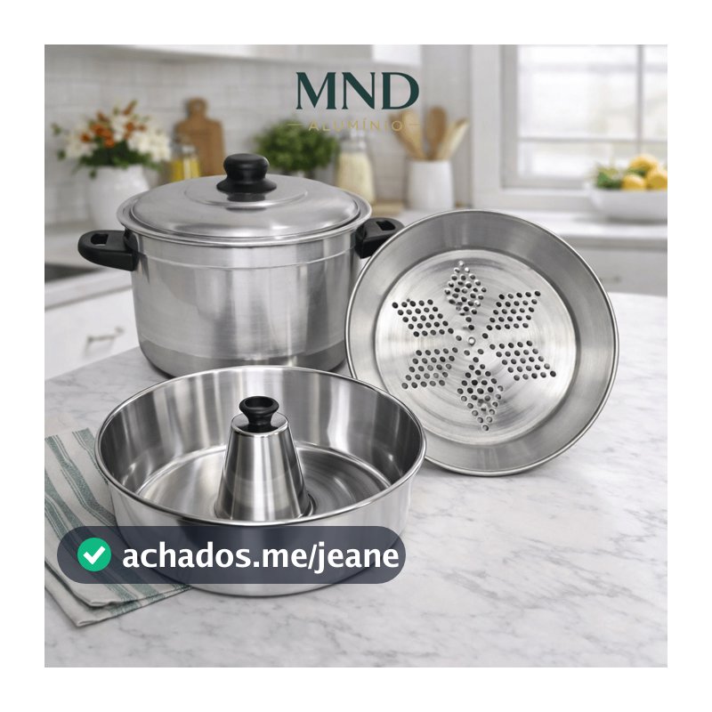 Panela Multifuncional 3 em 1 para Pudim, Banho-Maria e Cozinhar Legumes
