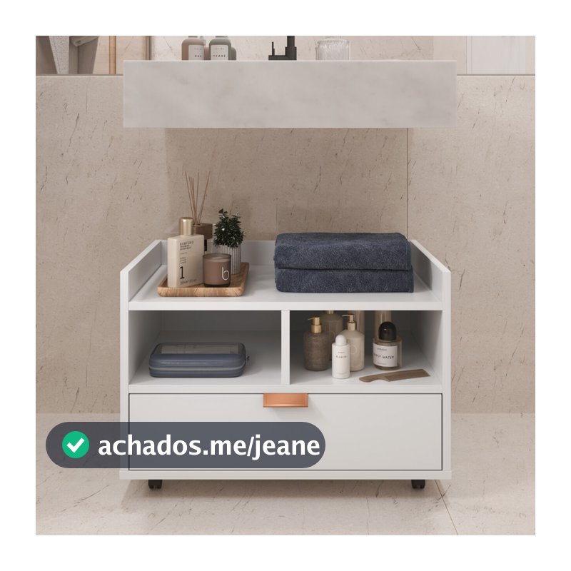 QUEIMA DE ESTOQUE PROMOÇÃO! Gabinete Armário Organizador Para Banheiro Lavabo Rodinhas BERLIM