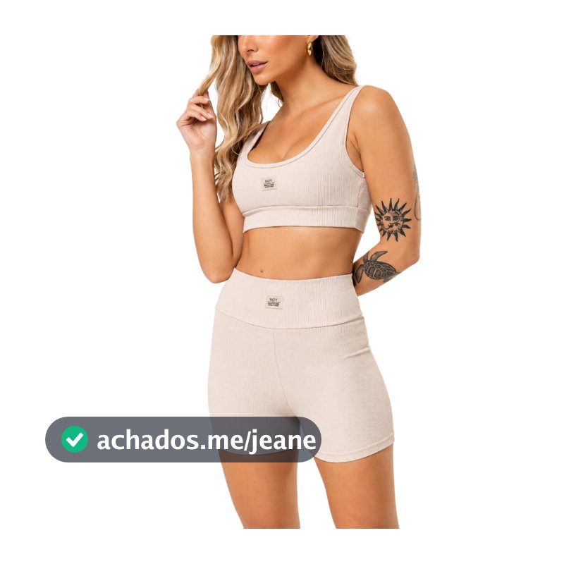 Shorts Feminino Fitness Academia Poliamida Zero Transparência Cós Alto Empina Bumbum Treino Eloa
