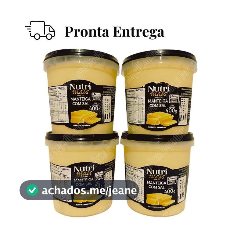 Manteiga Minas Com Sal 400g ( 4 UNIDADES)