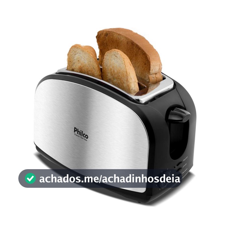 Torradeira Philco Inox 3 funções 900W French Toast