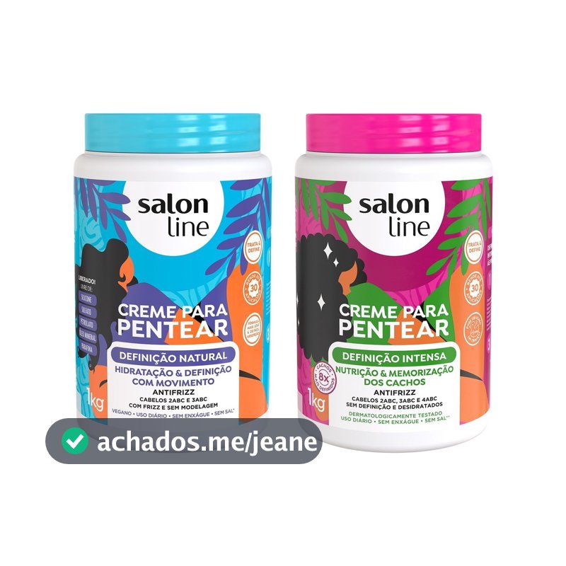 Kit Definição Natural e Intensa com 2 Cremes para Pentear