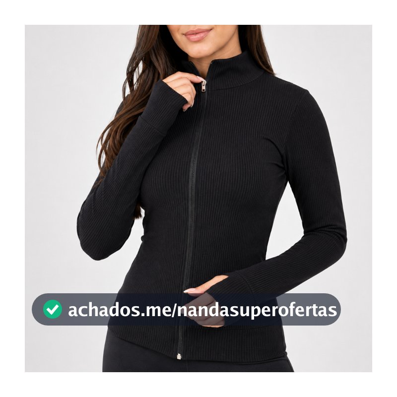 Jaqueta Casaco Feminina Academia Fit Treino Fitnes Ziper