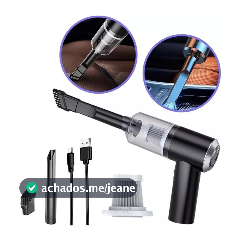 Mini Aspirador De Pó Usb Portátil Completo Linha Premium Carro E Casa