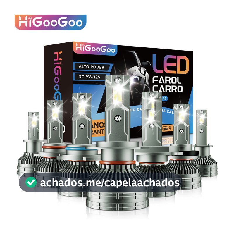 HiGooGoo G70 200W 40000LM Carro Led Lâmpadas De Farol Luz De Nevoeiro Para H1 H3 H4 H7 H11 H27 9005 9006 6500K