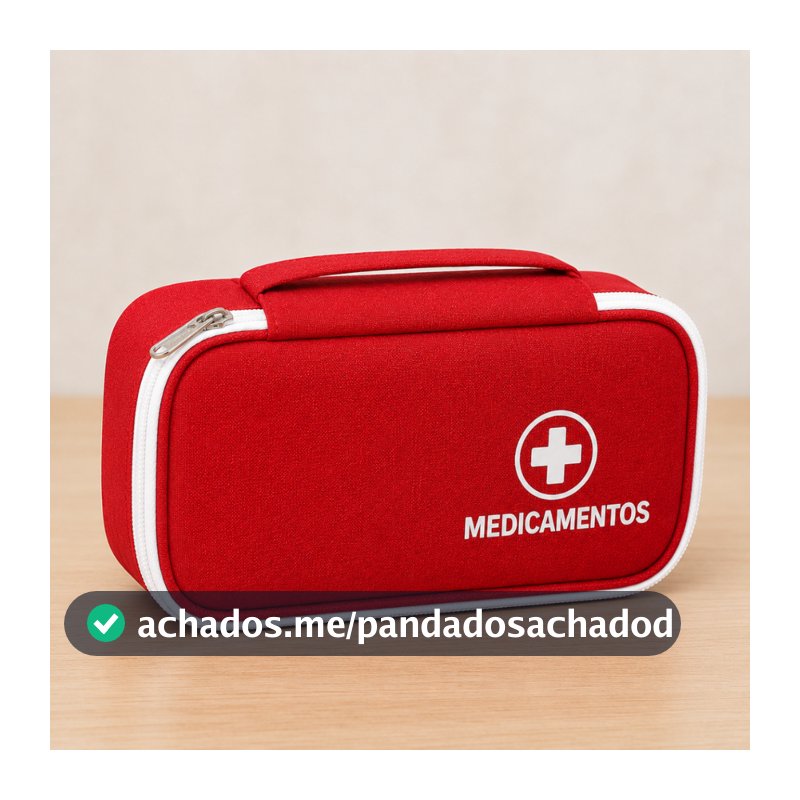 Necessaire Porta Medicamentos Organizadora Com Zíper E Alça Bordada Necessaire Porta Medicamentos Bolsa Medicamentos