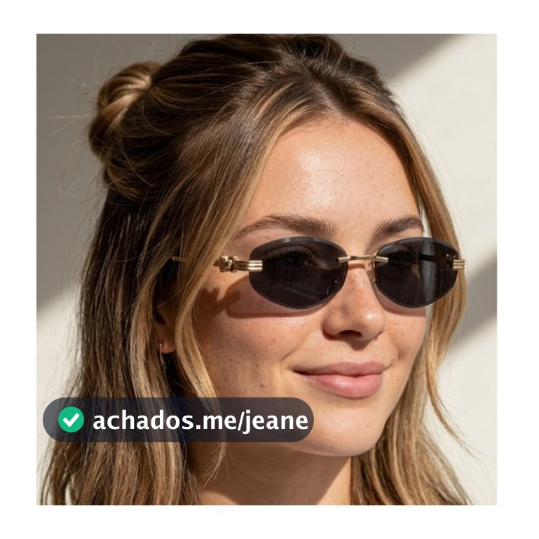 Oculos de Sol Oval Feminino Fino Premium Tendencia Blogueira Virginia Tigre do Momento em Alta uv400