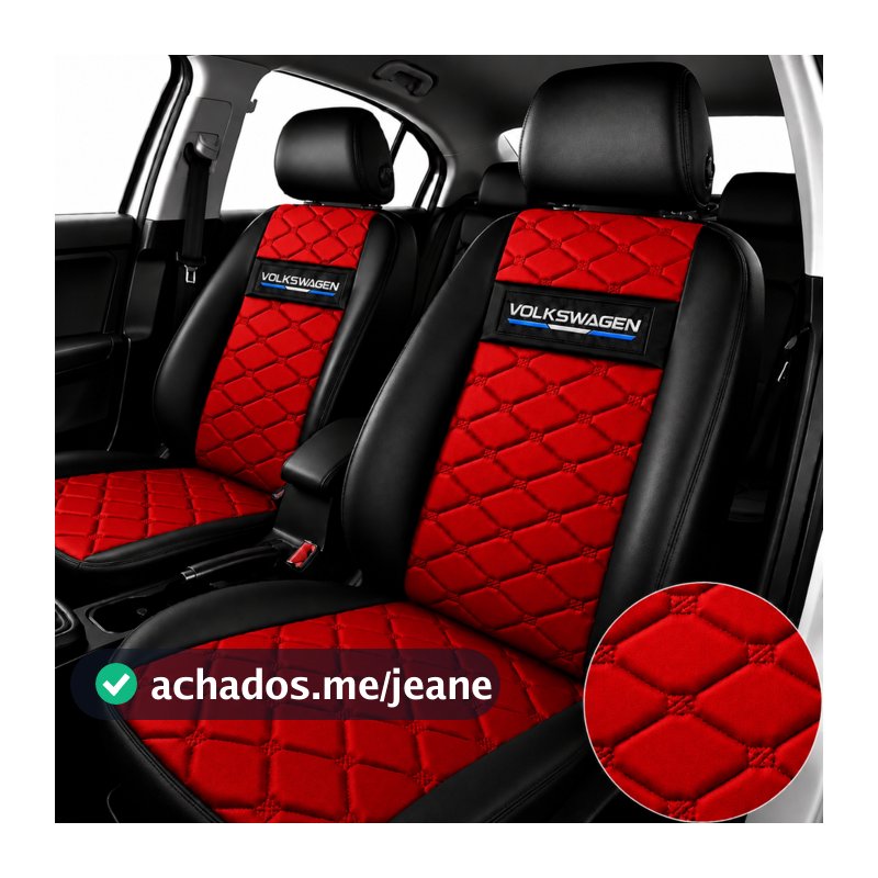 Capa de Banco de Carro Couro Volkswagen Novo Polo 2018 2019 2020 2021