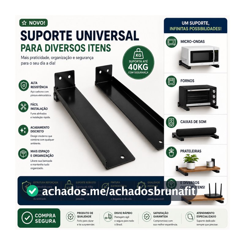 Suporte Organizador Multiuso para Micro-ondas e Impressora com Alta Durabilidade
