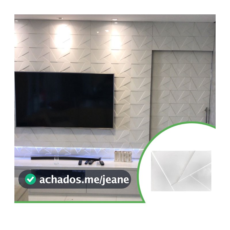 Revestimento 3D 20x30cm DELTA | 1 caixa com 2m² (34 peças) - Decoração de Parede | Direct Borrachas