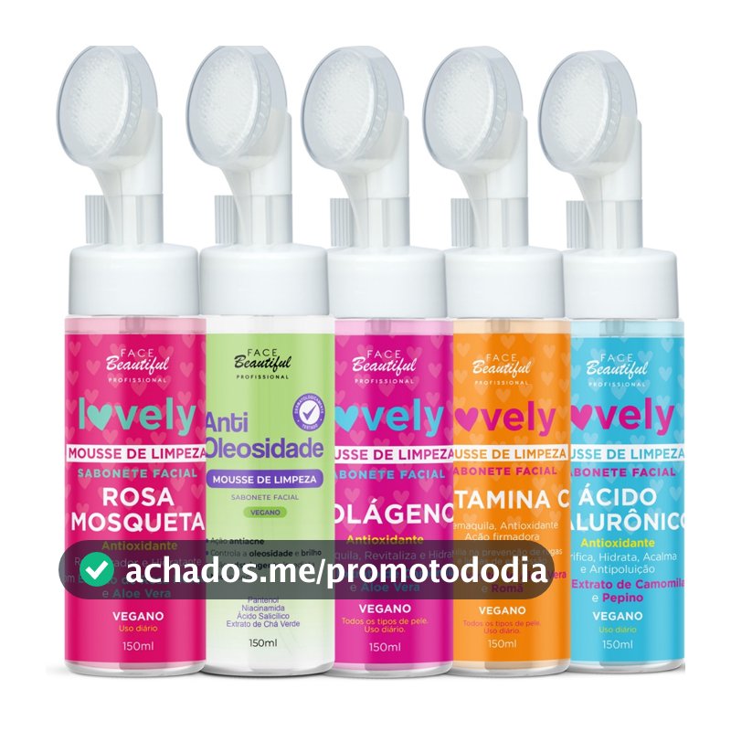 Kit Sabonete Mousse de Limpeza Facial Face Beautiful