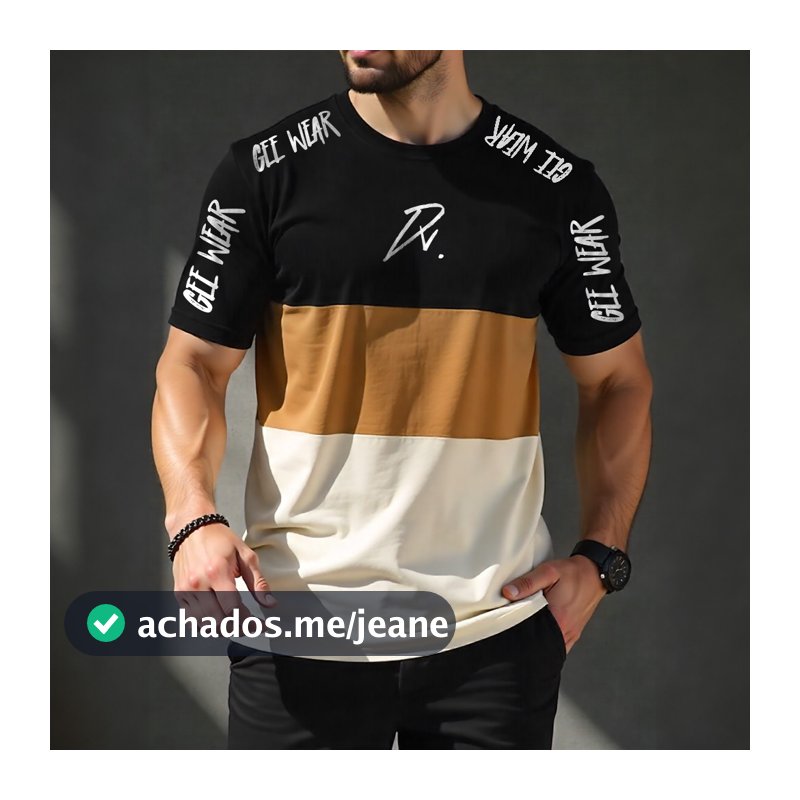 Camiseta T-Shirt Masculina DV STREET Camisa Manfinity 100% Algodão Street Wear