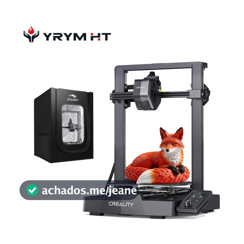 Impressora 3D CREALITY Oficial Ender-3 V3 SE Preto Velocidade 250MM/s 110/240V