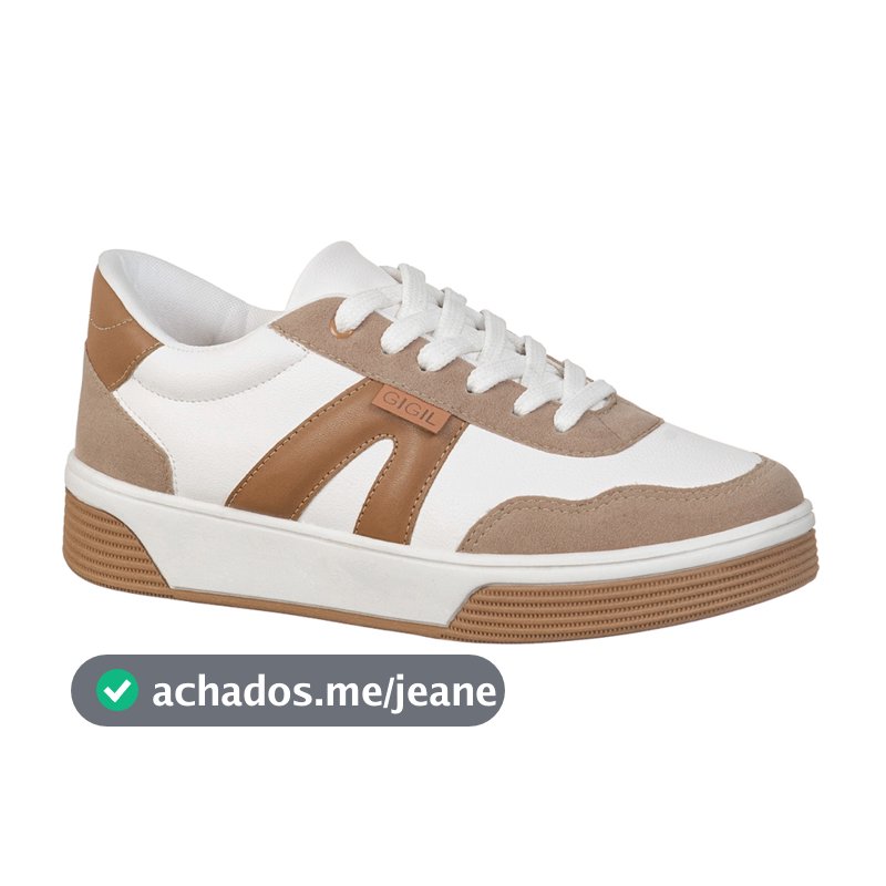 Tênis Feminino Casual Clássico Detalhe Recorte Lateral Moda Estilo Elegante Sky GiGiL