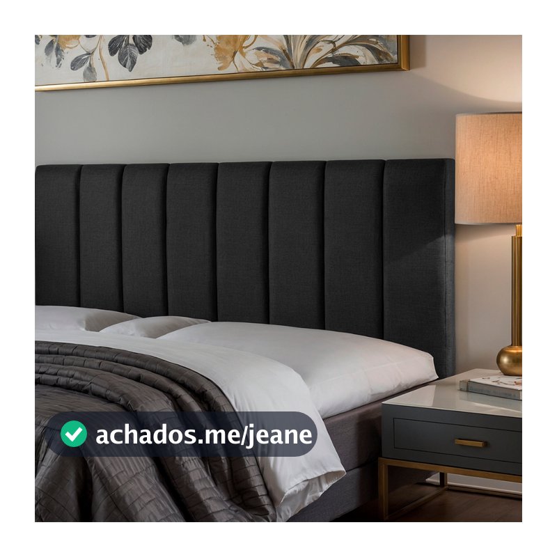Cabeceira de Cama Adesiva Kit Completo Estofada em Módulos  - Envio Imediato