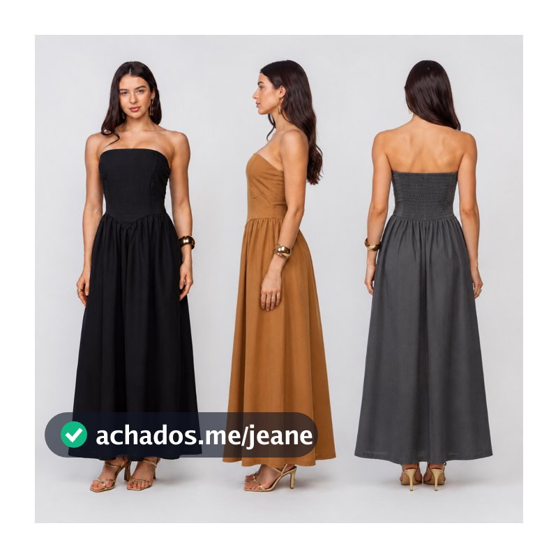 VESTIDO LONGO TOMARA QUE CAIA  cod:2012