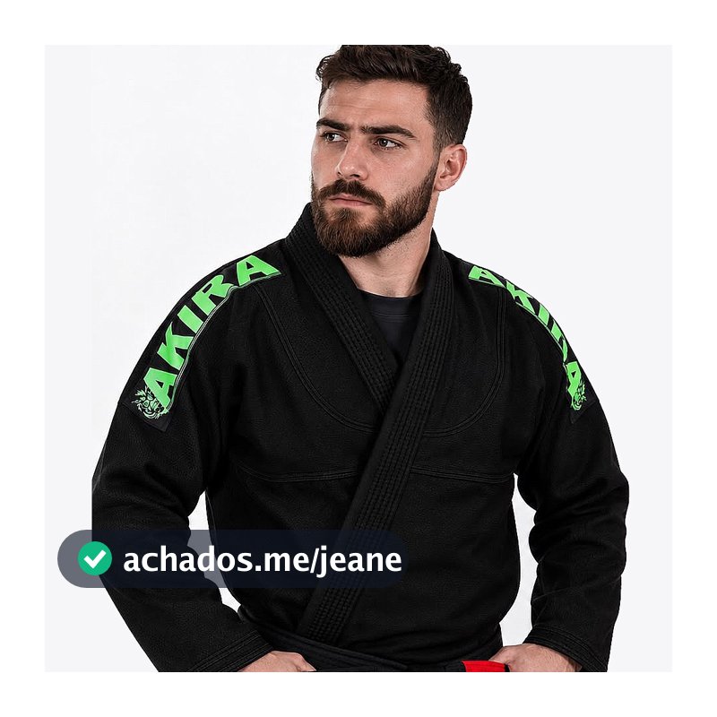 Kimono De Jiu-jitsu Trançado AKIRA NAGARE  + Faixa Branca Oficial