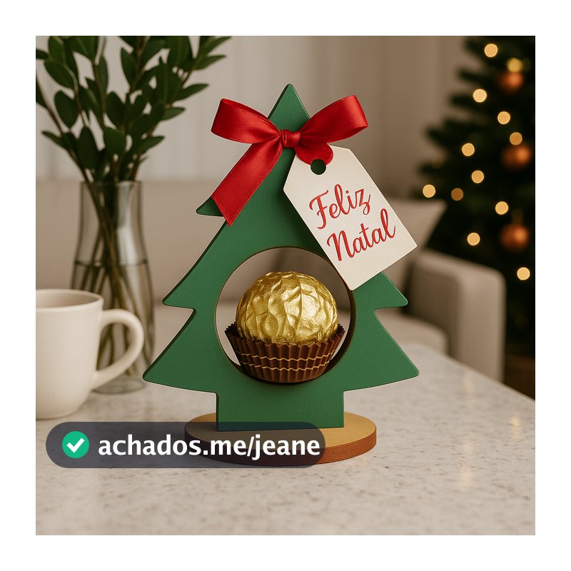 Kit Peças Lembrancinhas Árvore Natal Porta Bombom Mdf 10cm Decoração Presentes Família Amigos