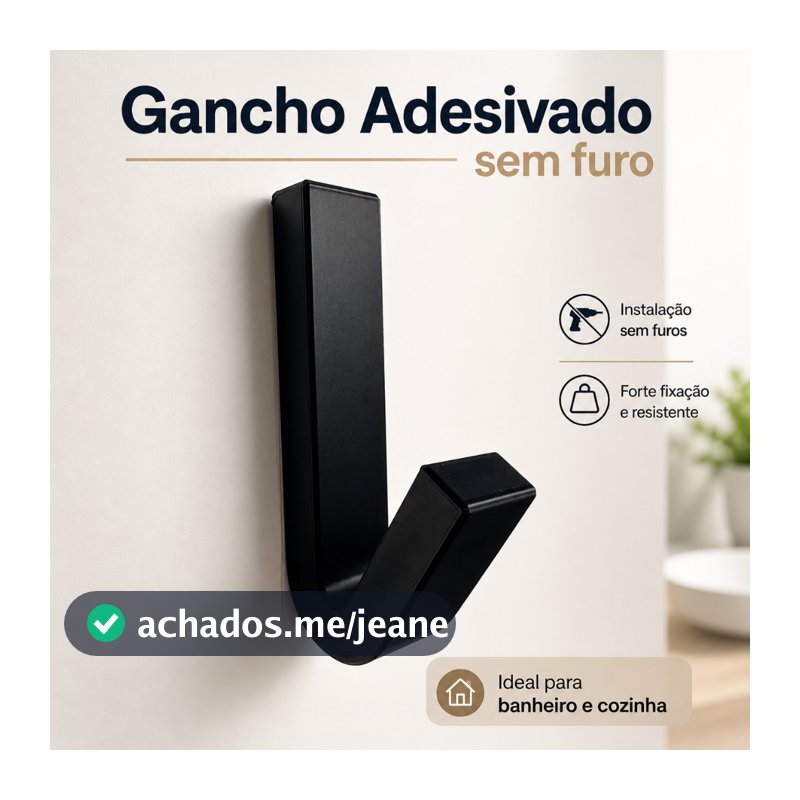Gancho Adesivo Sem Furo Suporte Para Toalha Pano de Prato Banheiro Cozinha